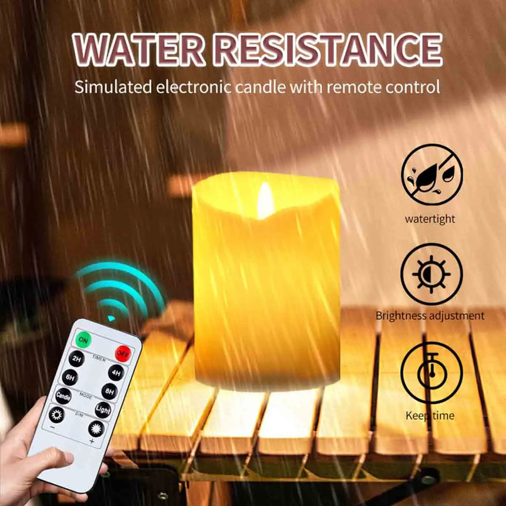 Flameless LED Candles (Set of 3)