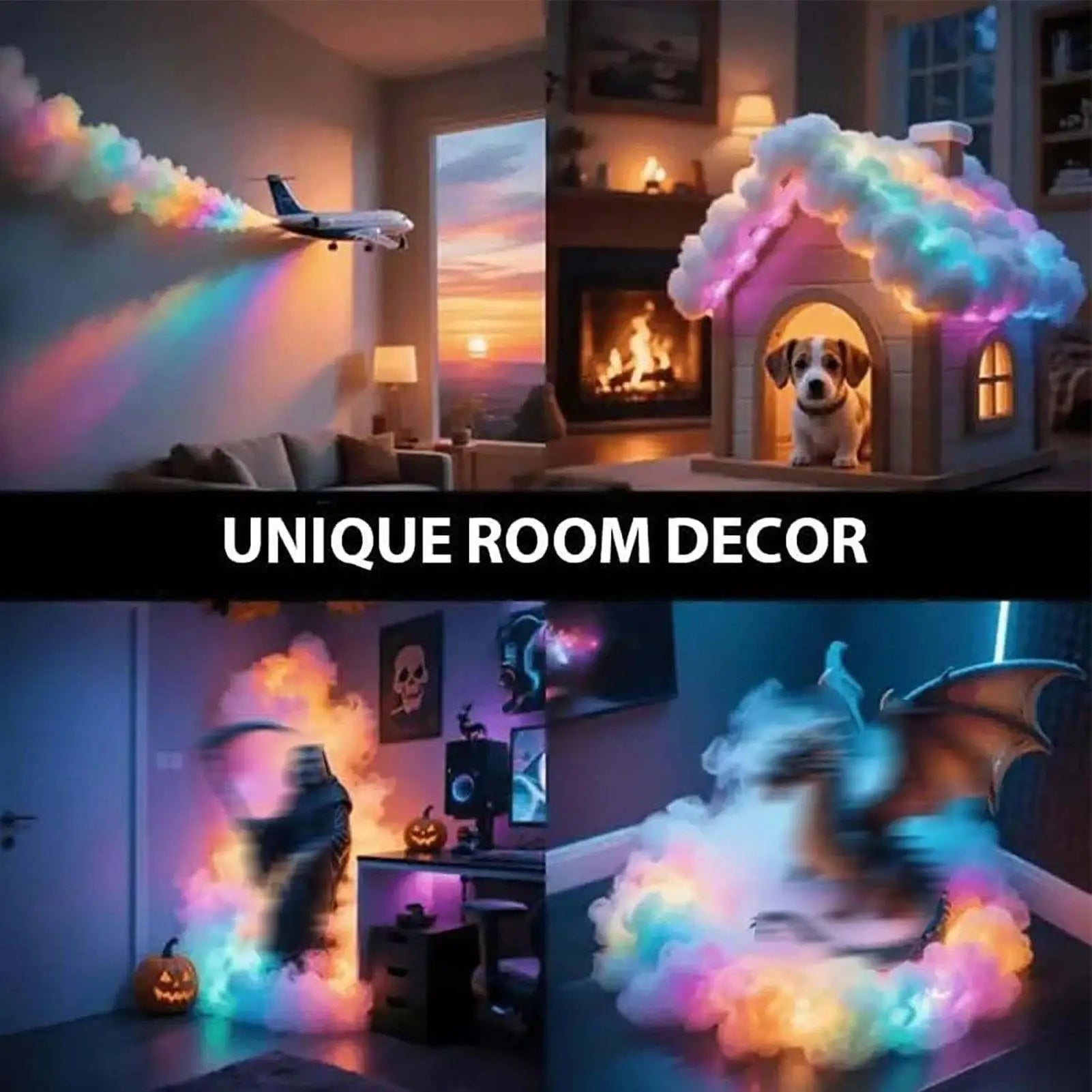 Thundercloud LED Ceiling Lamp — Color-Changing Storm Light