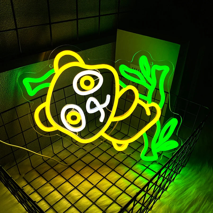 Animated LED Neon Sign — Cartoon Wall Light