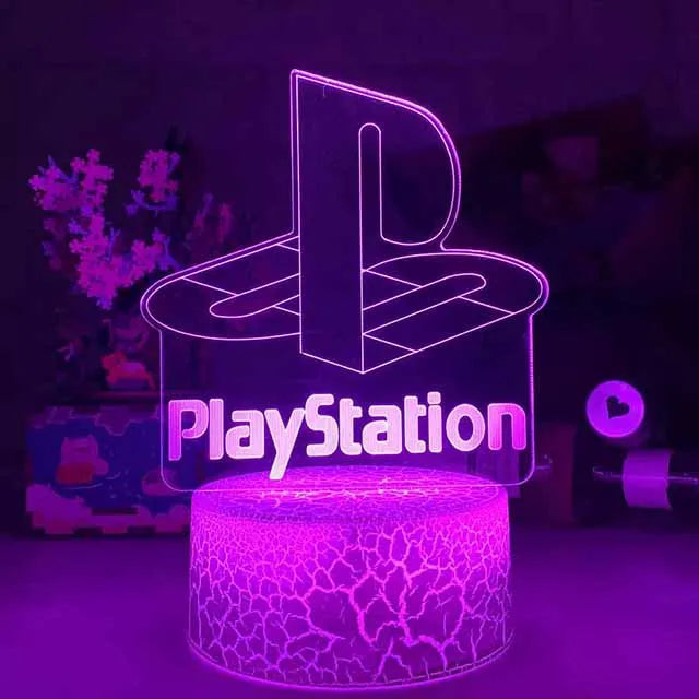 3D Illusion Gaming Night Lamp — Color-Changing Decor