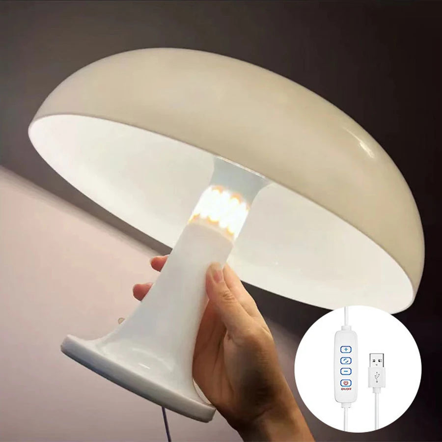 Mushroom Table Lamp — Minimalist Modern Glow