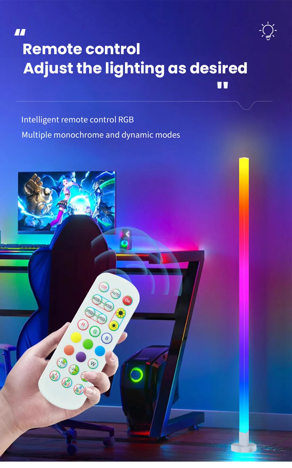 Smart RGB Corner Floor Lamp