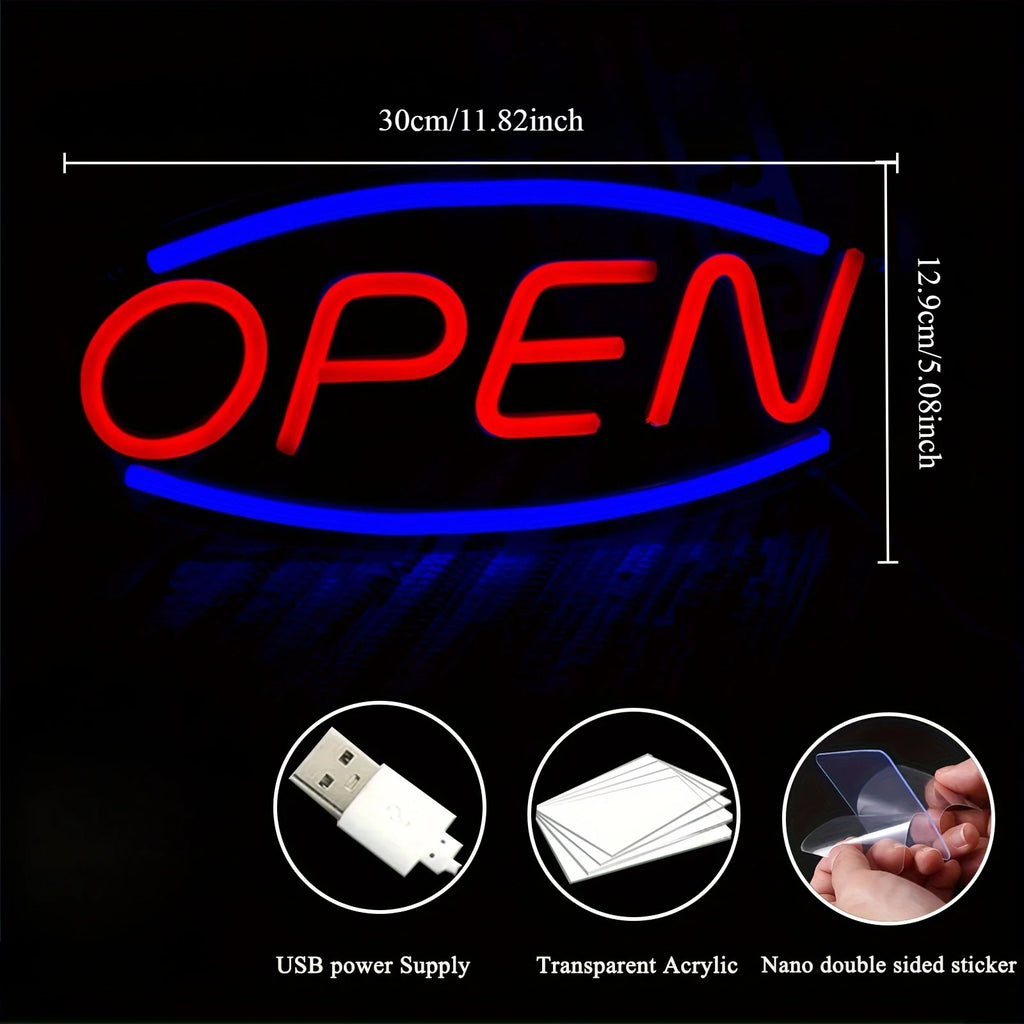 OPEN Neon Sign — LED Business Light