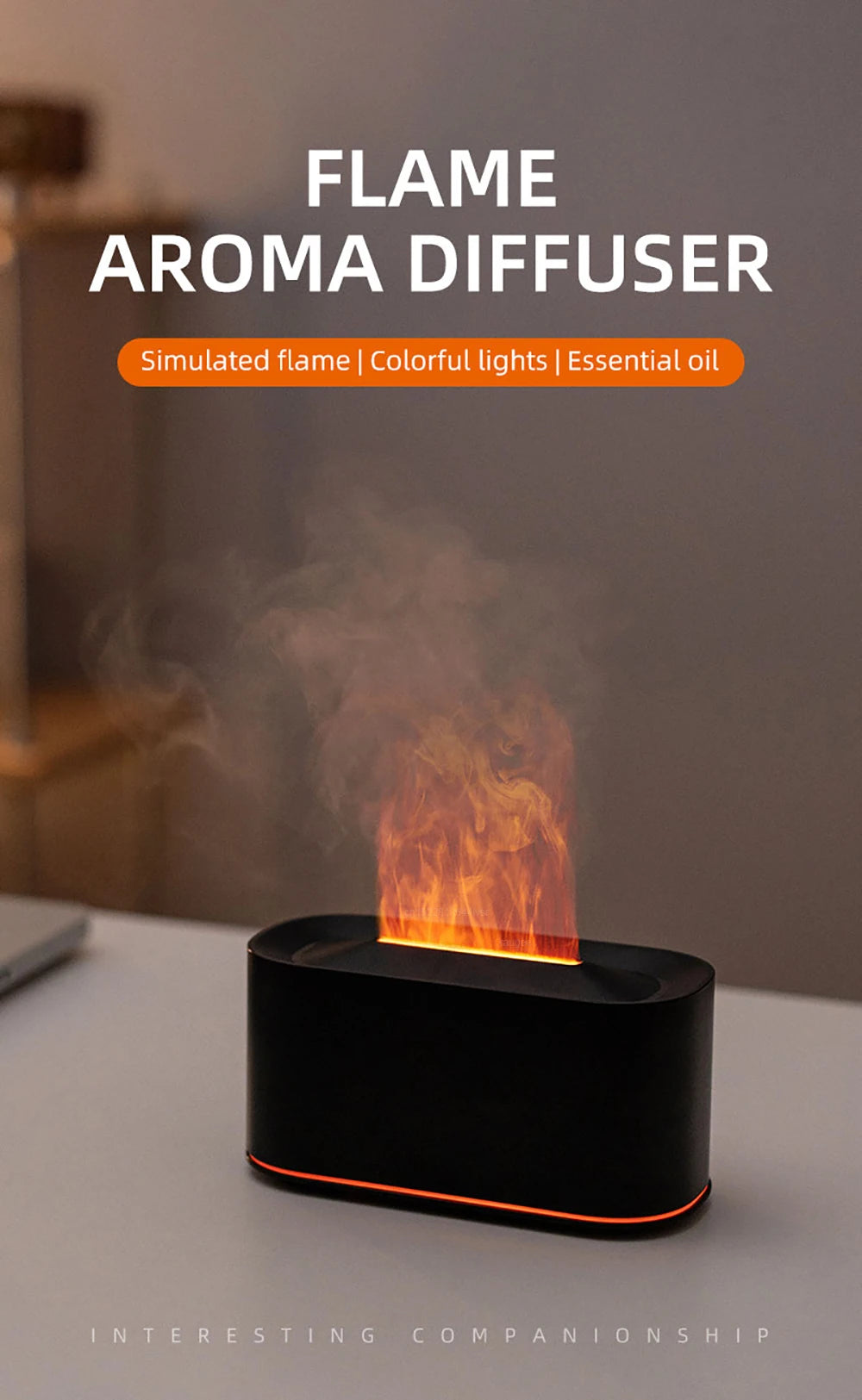 Flame Aroma Diffuser Lamp