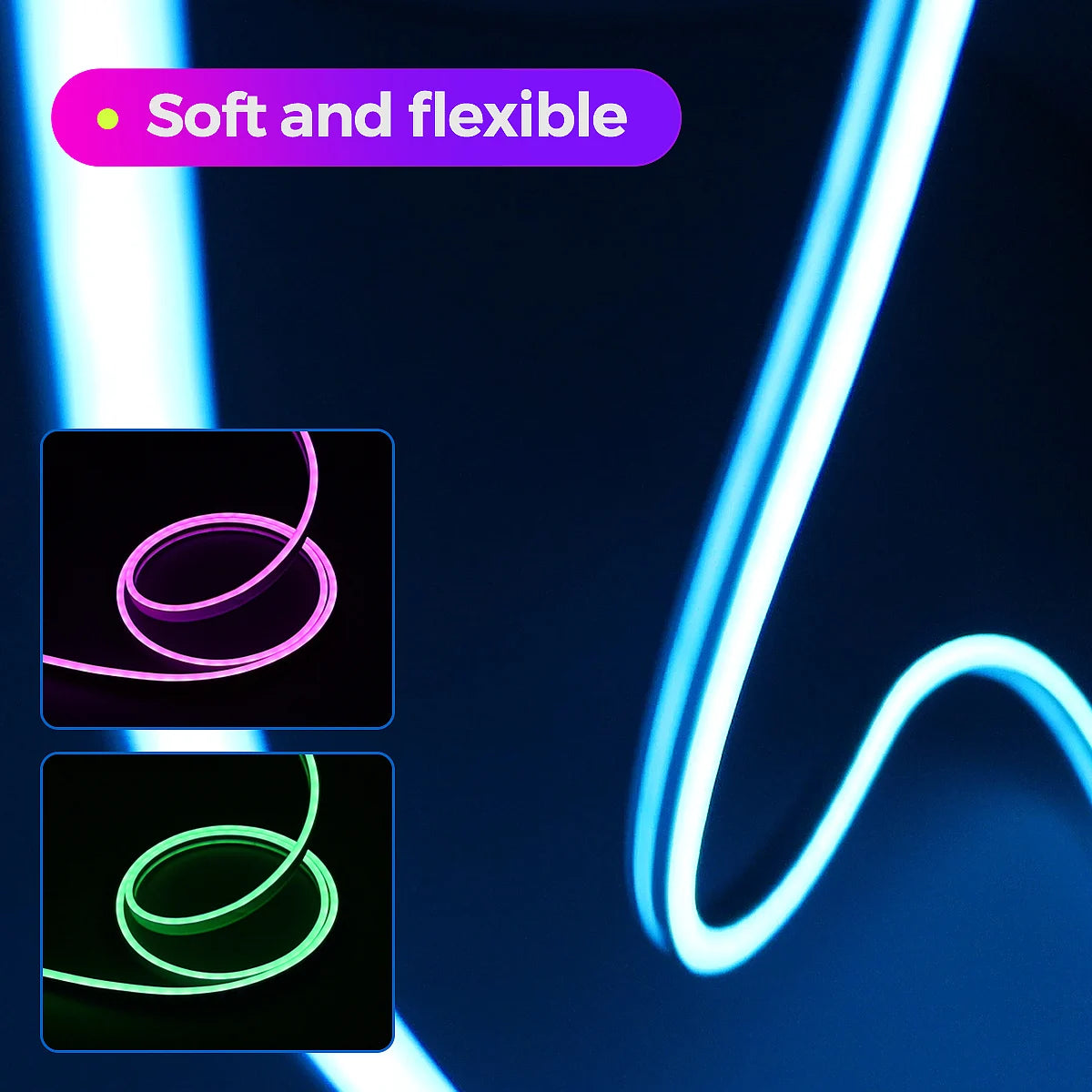 RGB Neon Rope Light — 10M Flexible DIY Glow