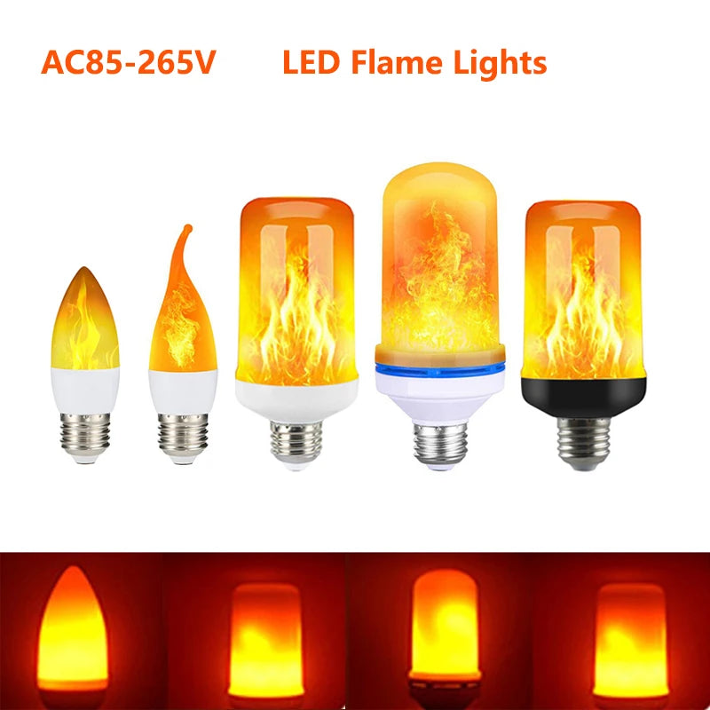 Flickering Flame Effect Bulb — Cozy Fire Glow