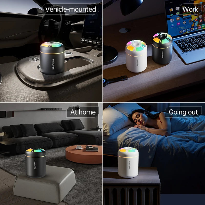 Aroma Diffuser & Humidifier — 180ML Colorful Mist Lamp