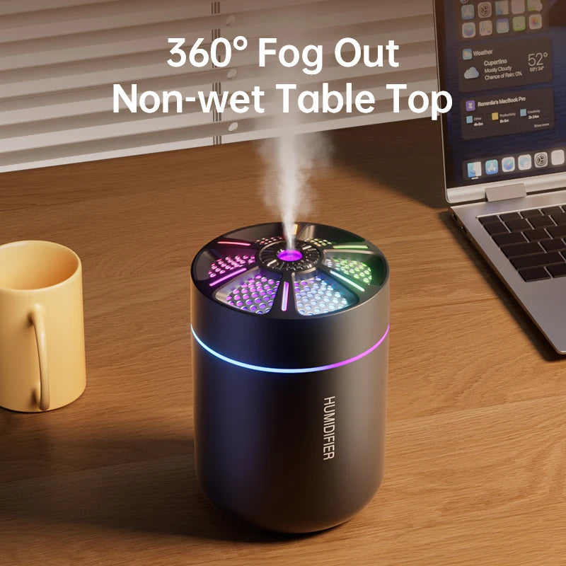 Aroma Diffuser & Humidifier — 180ML Colorful Mist Lamp