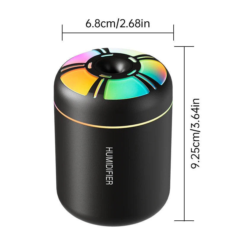 Aroma Diffuser & Humidifier — 180ML Colorful Mist Lamp