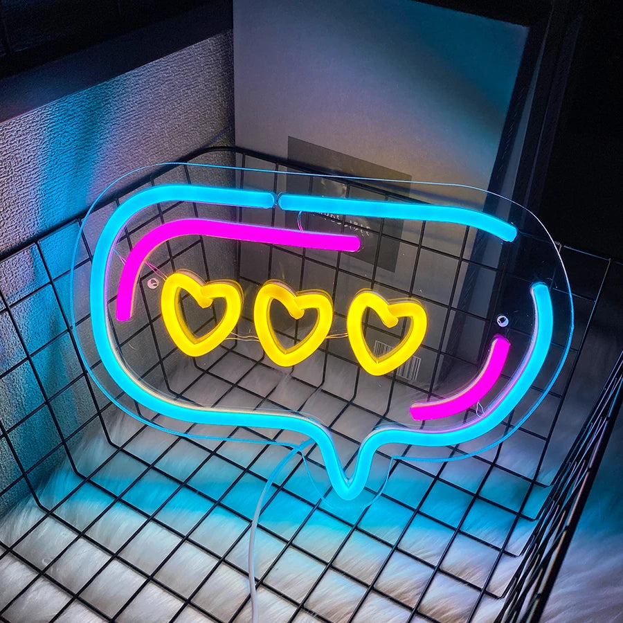 Animated LED Neon Sign — Cartoon Wall Light