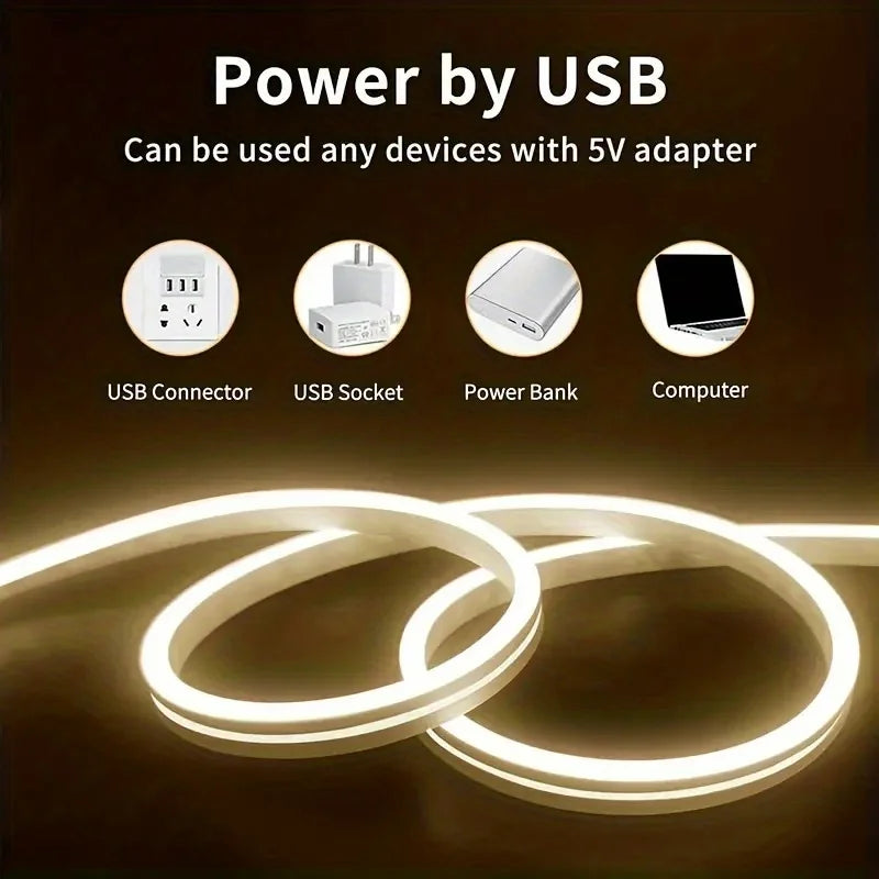 Smart Touch LED Neon Strip — Dimmable Backlight