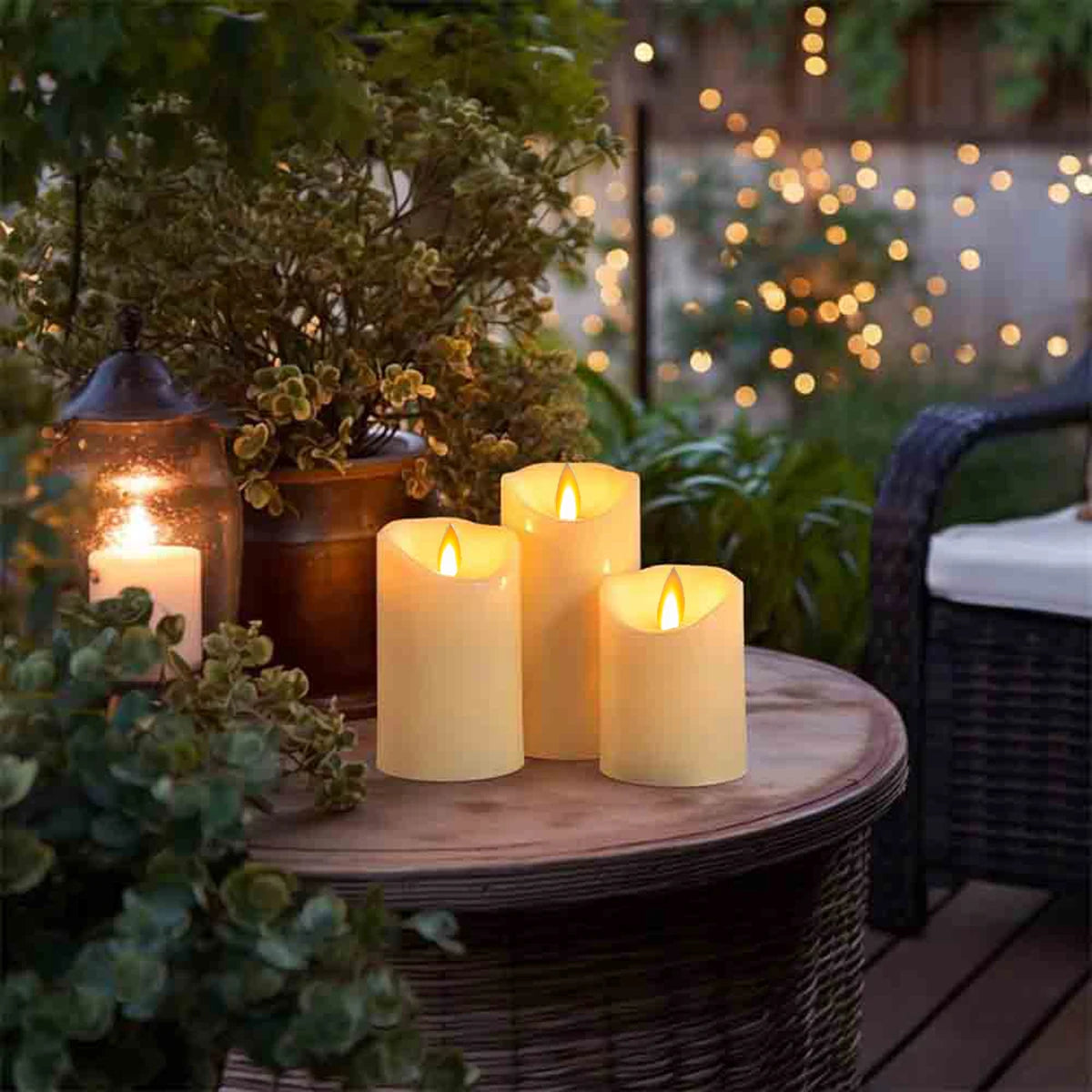 Flameless LED Candles (Set of 3)