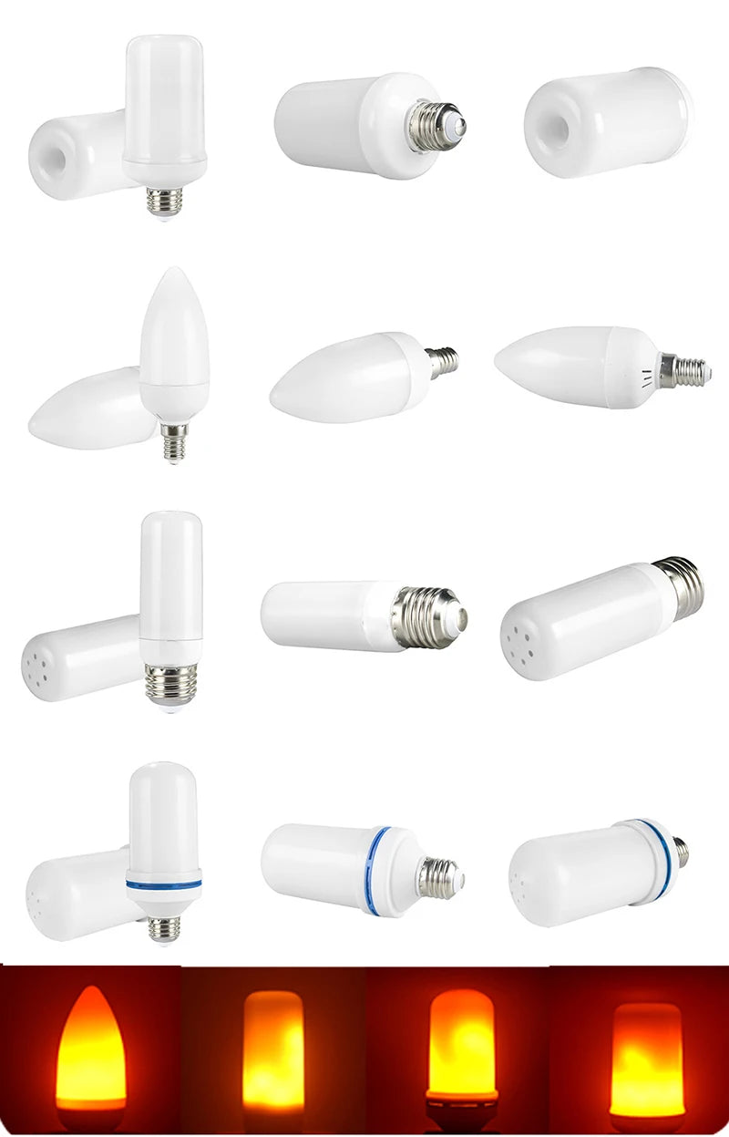 Flickering Flame Effect Bulb — Cozy Fire Glow