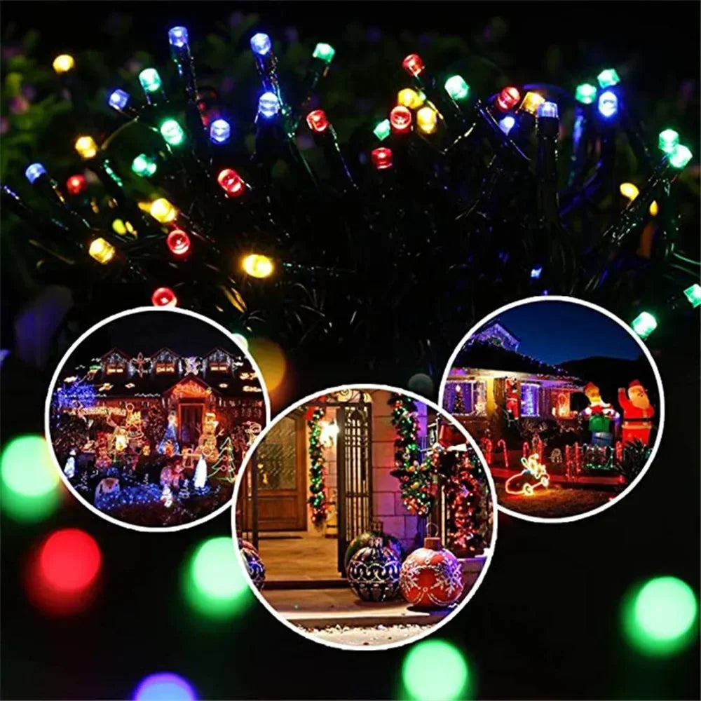 Solar Fairy Light Garland — Outdoor Waterproof Glow