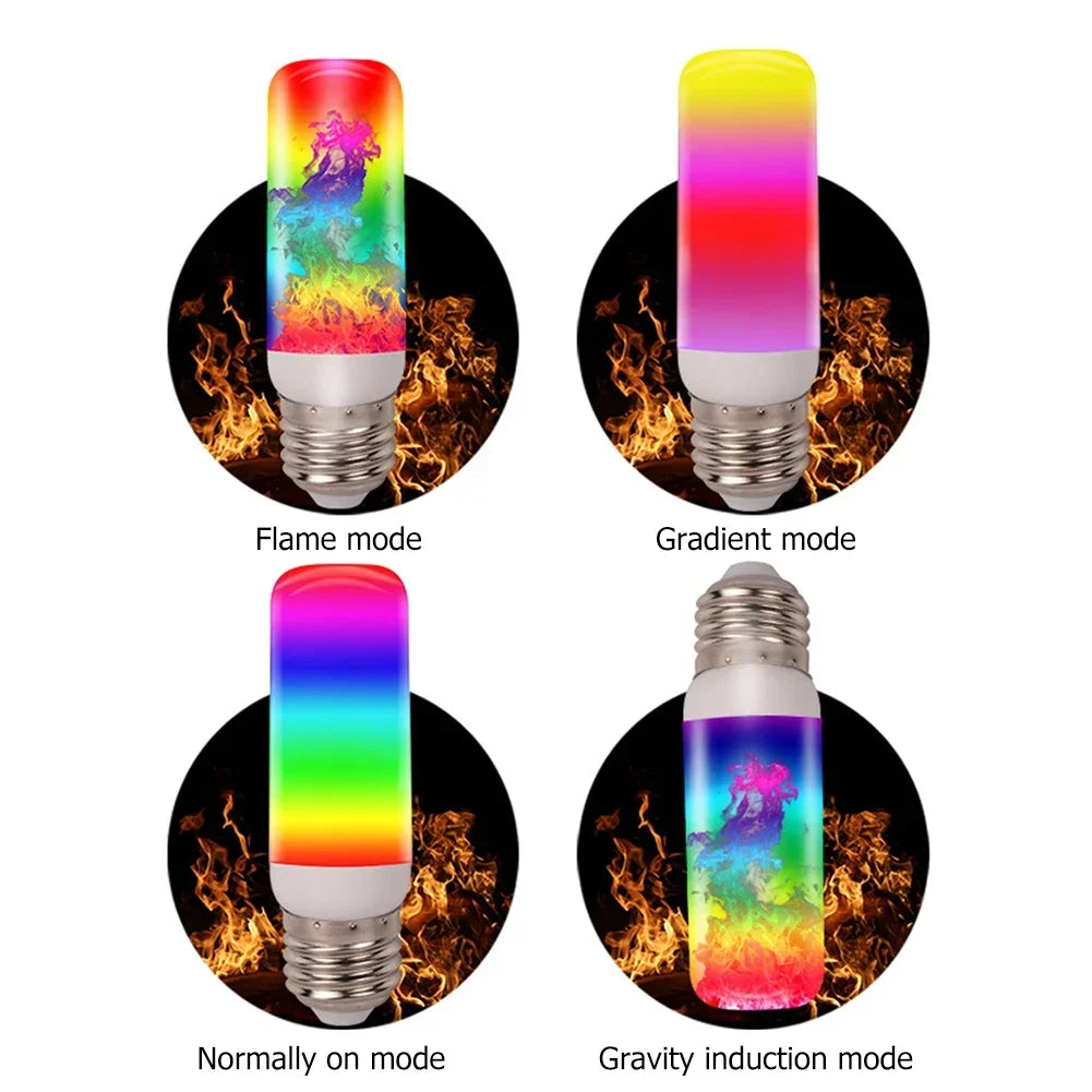 Color-Changing Flame Bulb — RGB Fire Effect