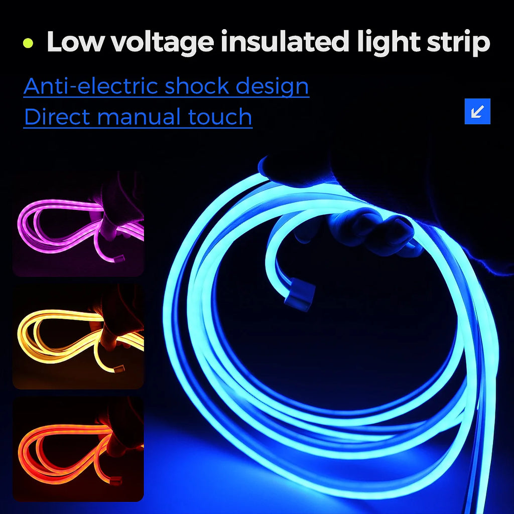 RGB Neon Rope Light — 10M Flexible DIY Glow