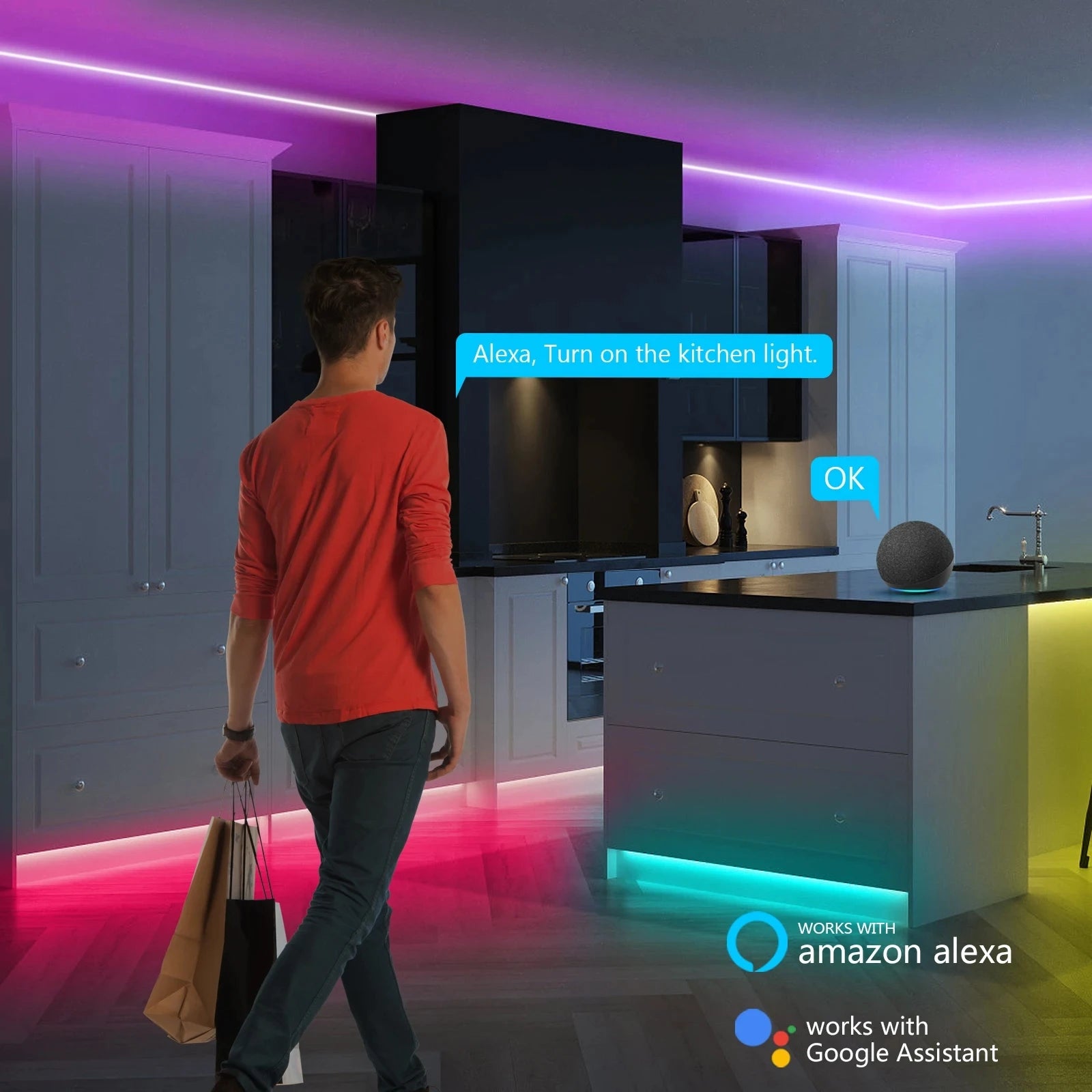 Smart Neon Rope Lights — App & Music Sync