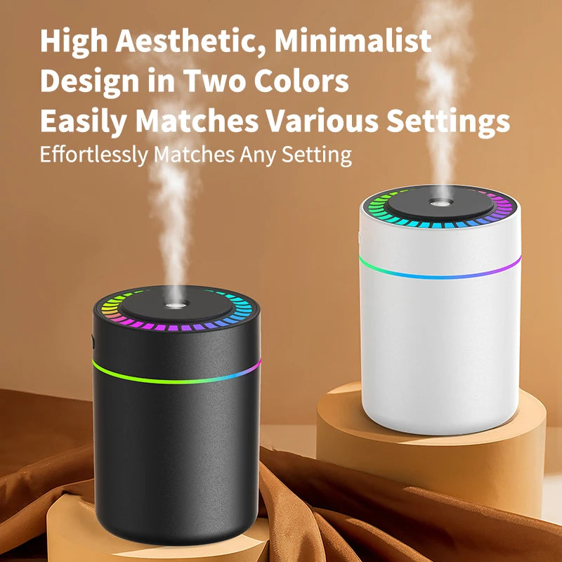 Aroma Diffuser & Humidifier — 180ML Colorful Mist Lamp
