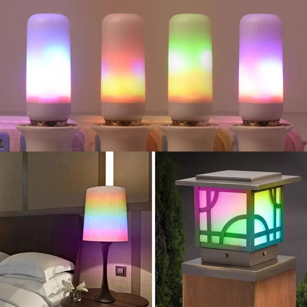 Color-Changing Flame Bulb — RGB Fire Effect