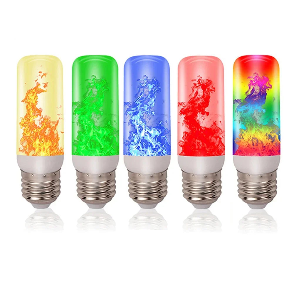 Color-Changing Flame Bulb — RGB Fire Effect