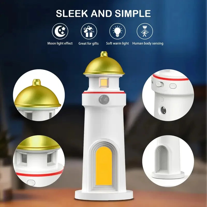 Floating Moon Lighthouse Lamp