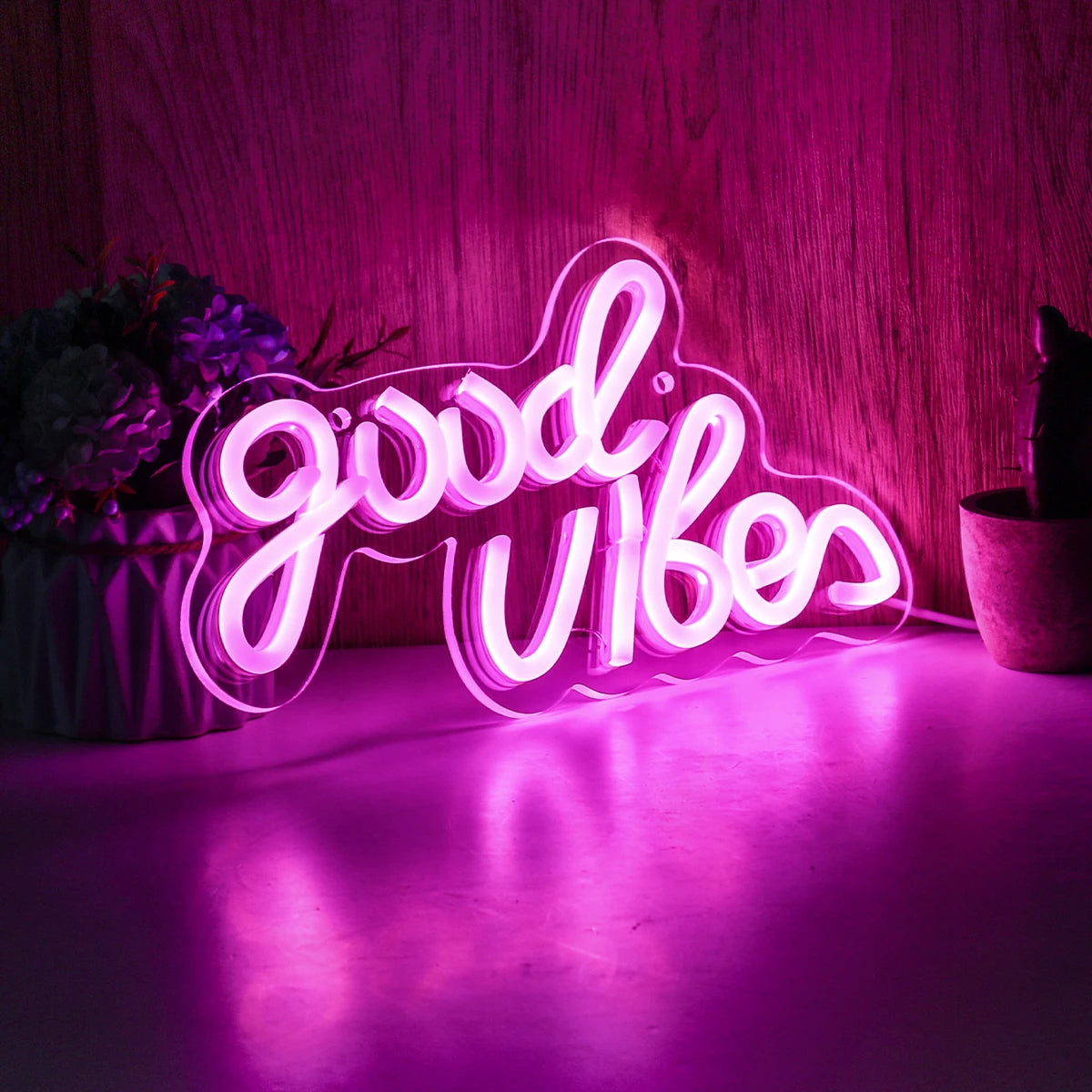 Good Vibes LED Neon Sign