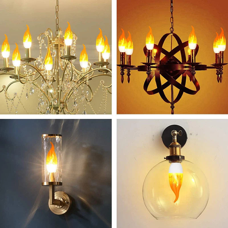 Flickering Flame Effect Bulb — Cozy Fire Glow