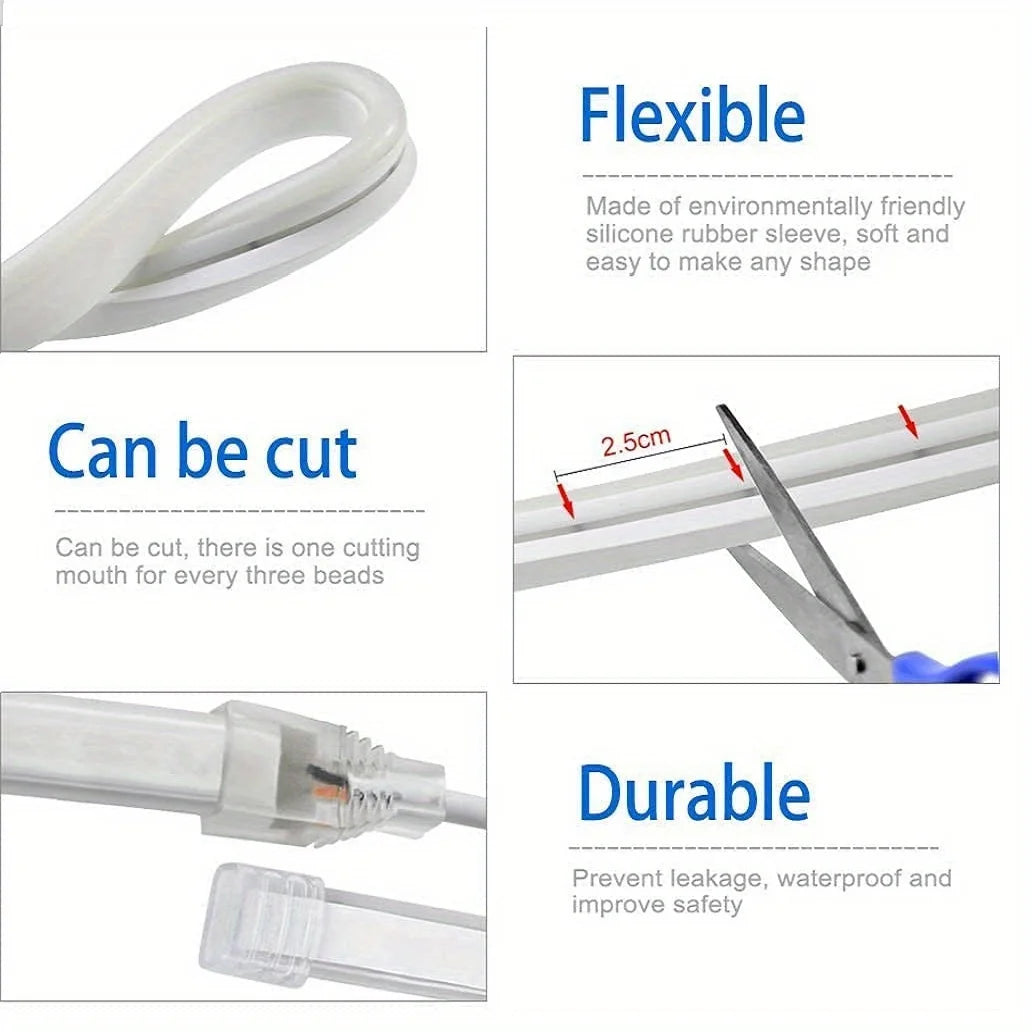 Smart Touch LED Neon Strip — Dimmable Backlight