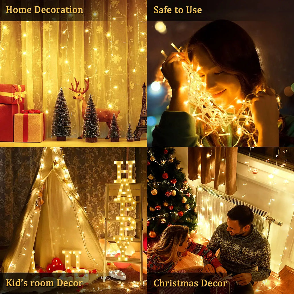 Battery Fairy Light String — Festive Garland Glow