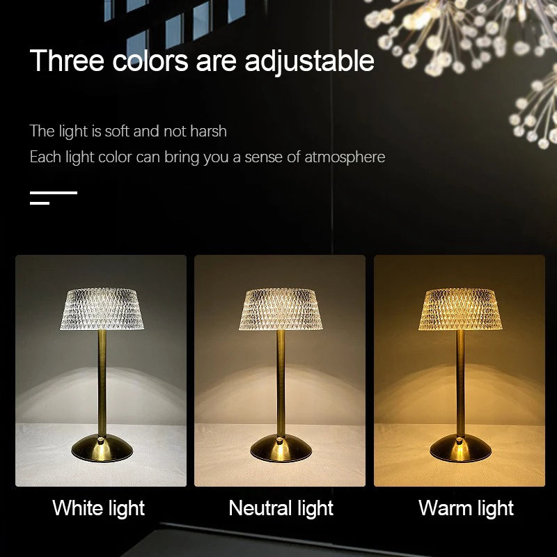 Rechargeable Touch Atmosphere Lamp — Glass Mood Light