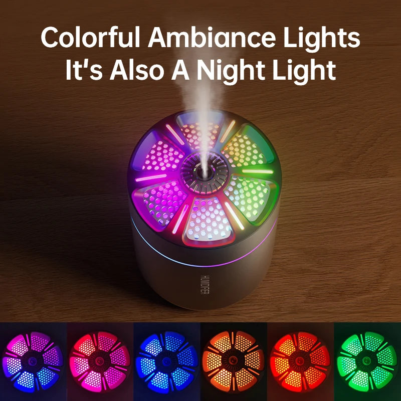 Aroma Diffuser & Humidifier — 180ML Colorful Mist Lamp