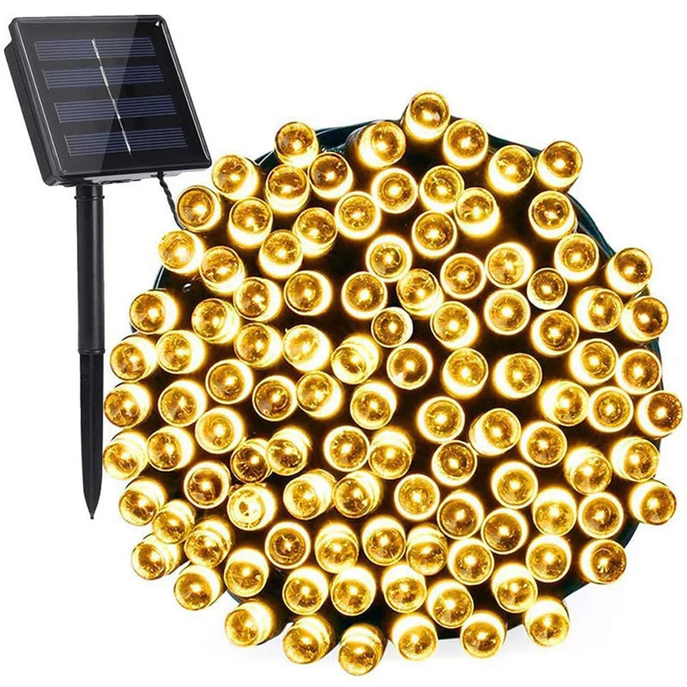 Solar Fairy Light Garland — Outdoor Waterproof Glow