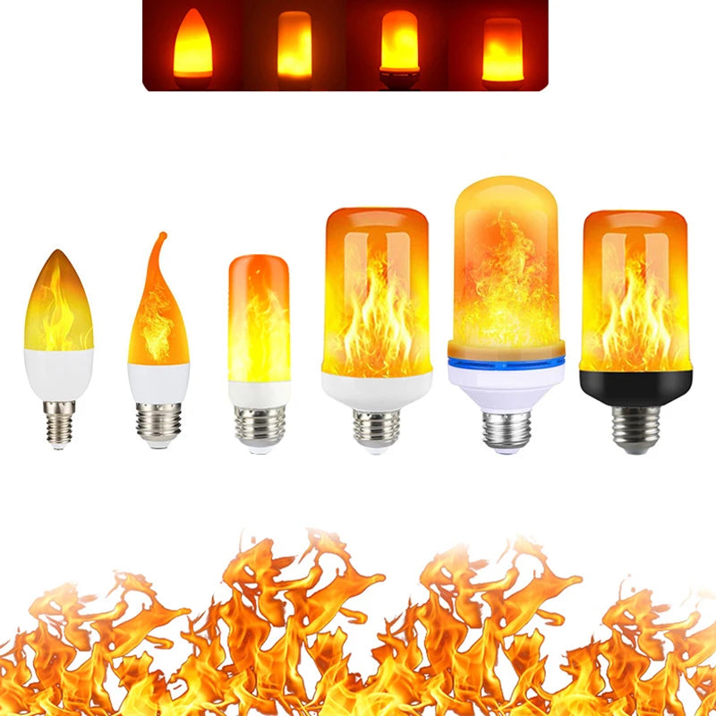 Flickering Flame Effect Bulb — Cozy Fire Glow