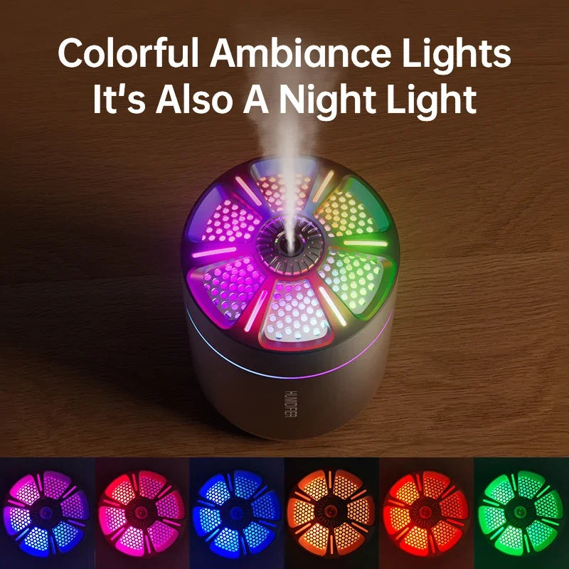 Aroma Diffuser & Humidifier — 180ML Colorful Mist Lamp