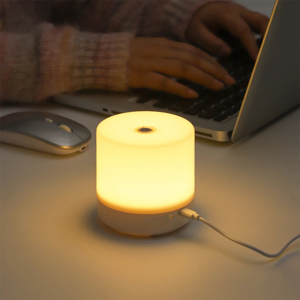 Touch Bedside Lamp — Dimmable 3-Color Glow