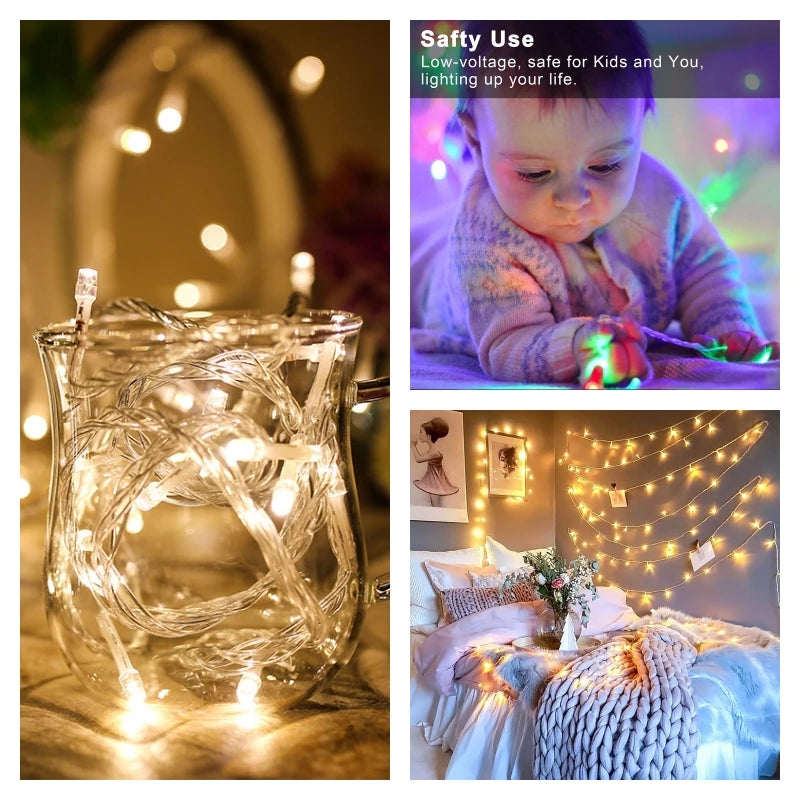 Battery Fairy Light String — Festive Garland Glow