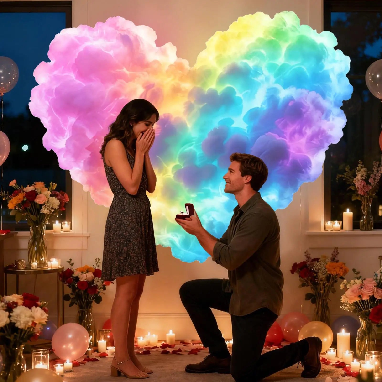 Thundercloud LED Ceiling Lamp — Color-Changing Storm Light