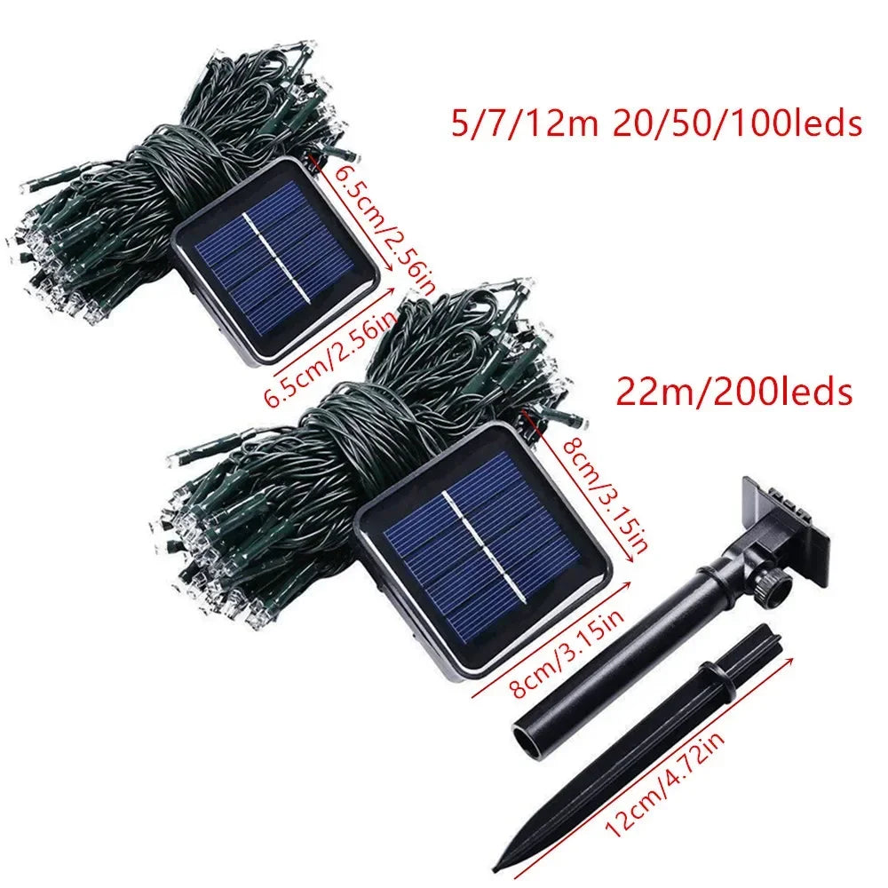 Solar Fairy Light Garland — Outdoor Waterproof Glow