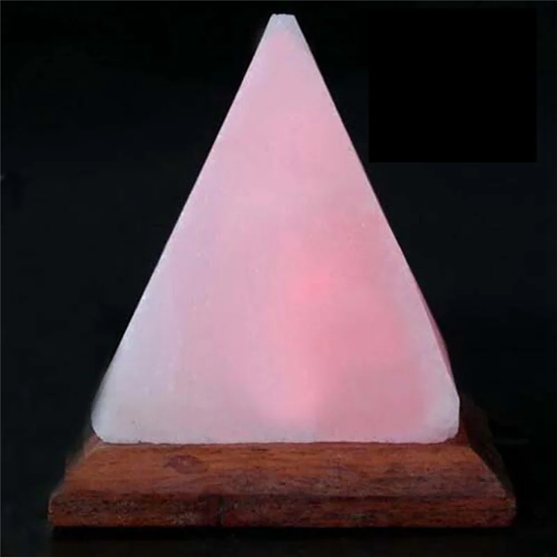 Pyramid Crystal Salt Lamp — USB Atmosphere Glow