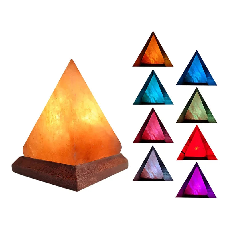 USB Himalayan Salt Lamp — 8-Color Mood Glow