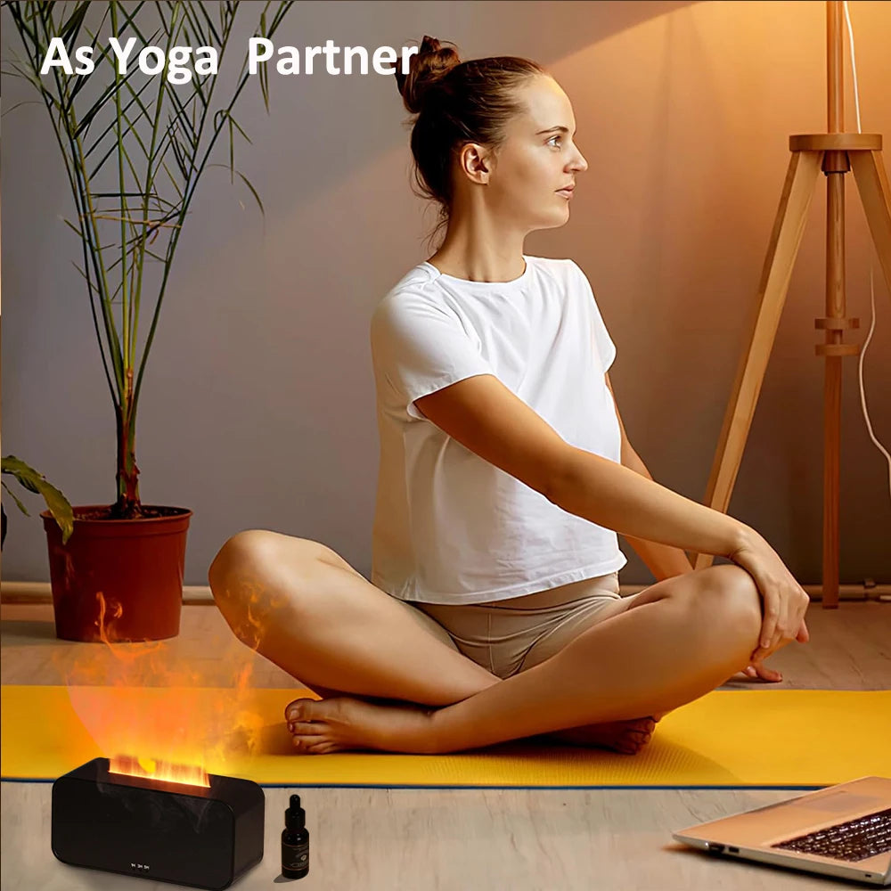 Flame Aroma Diffuser — 7-Color Fire Humidifier