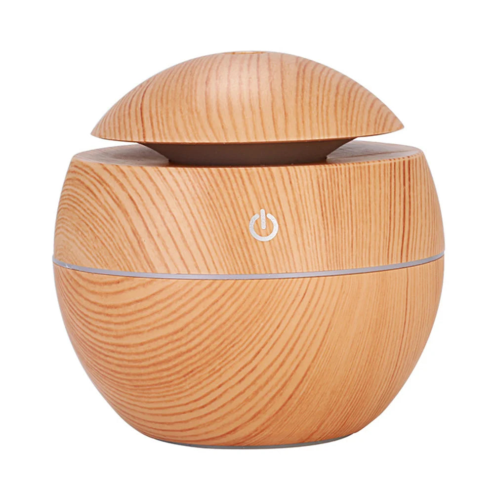 Wood Grain Aroma Diffuser — Ultrasonic Humidifier