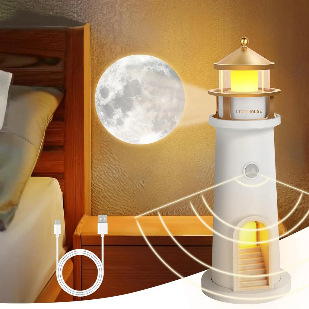 Floating Moon Lighthouse Lamp
