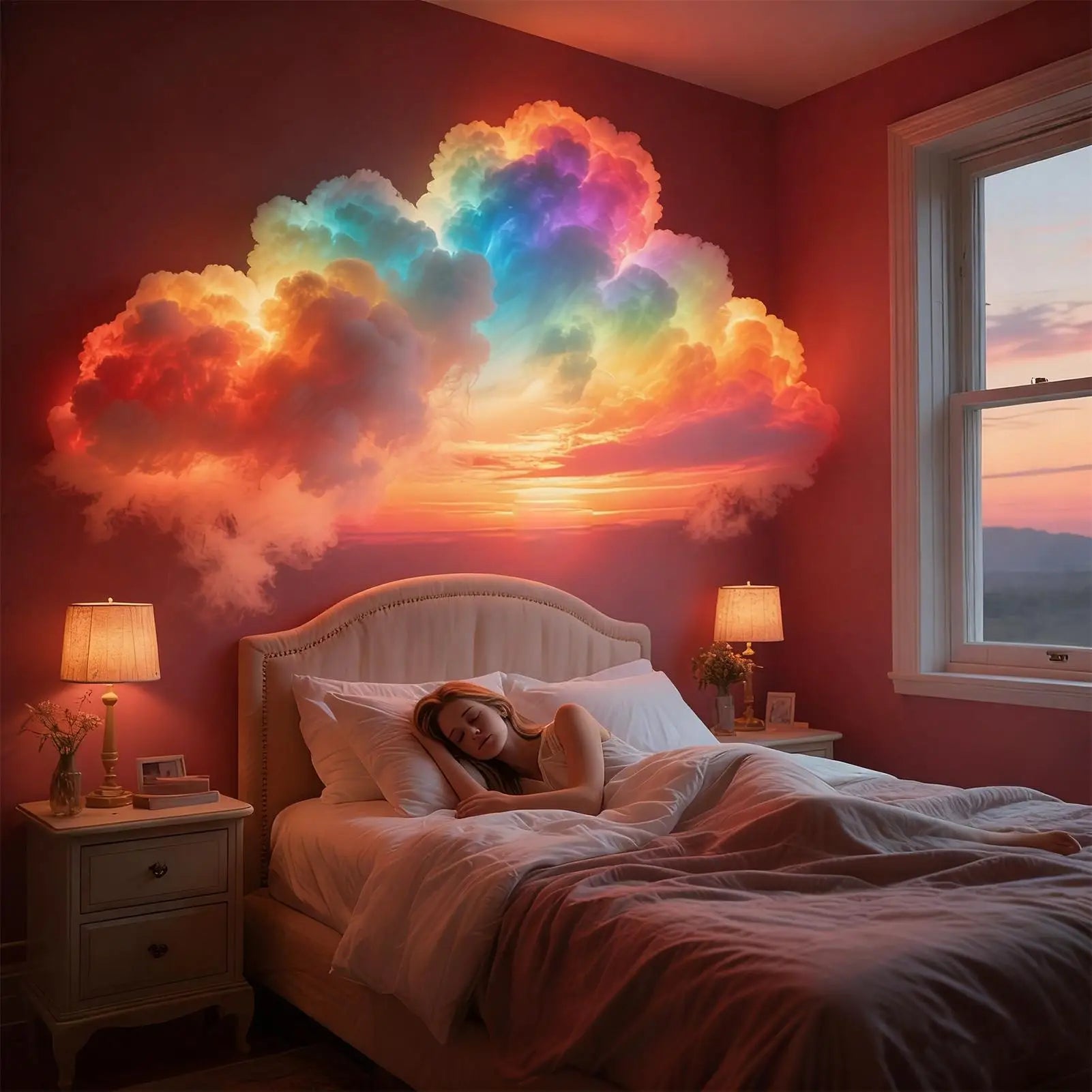 Thundercloud LED Ceiling Lamp — Color-Changing Storm Light