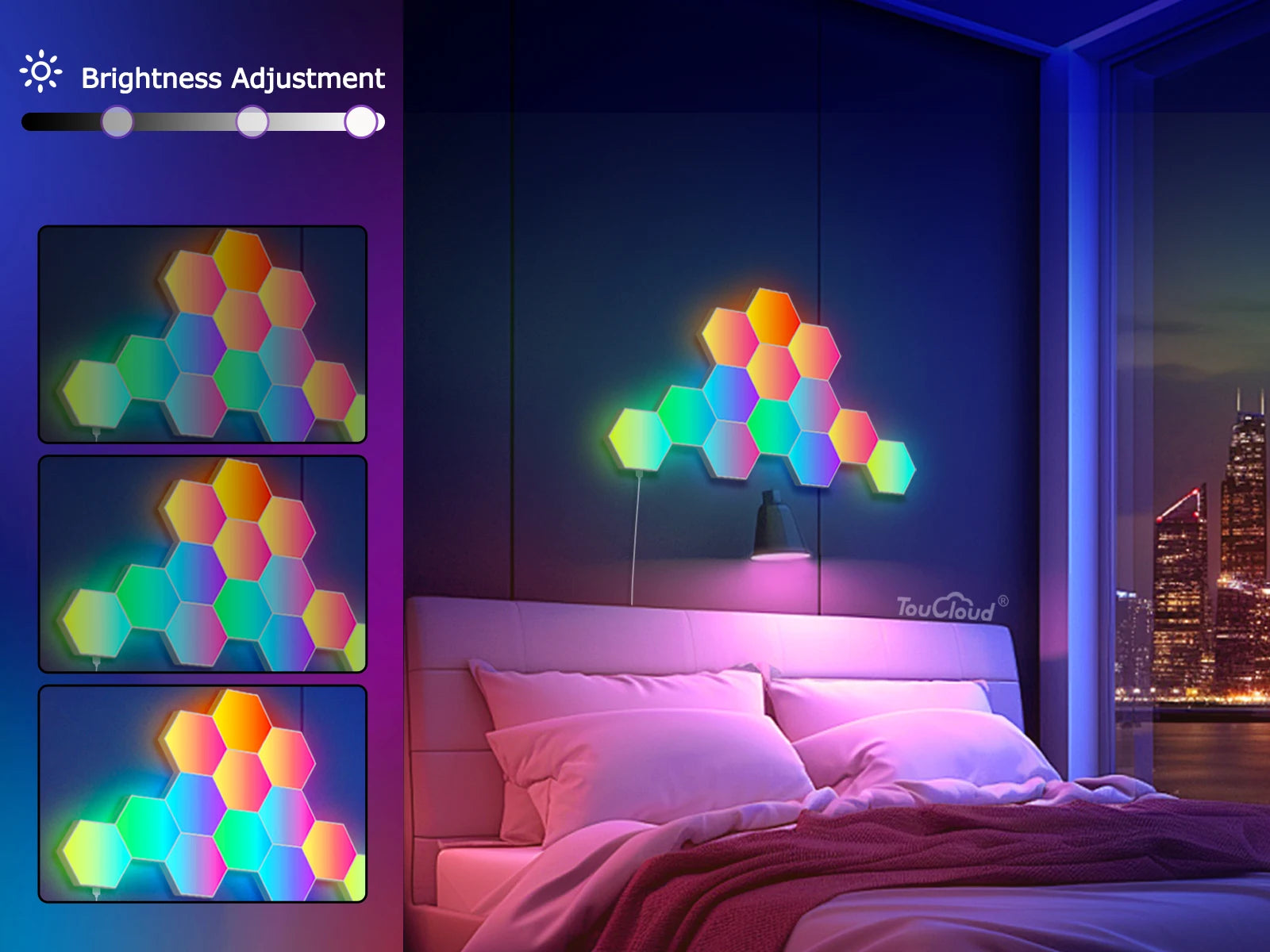 Smart Hexagon LED Wall Panels