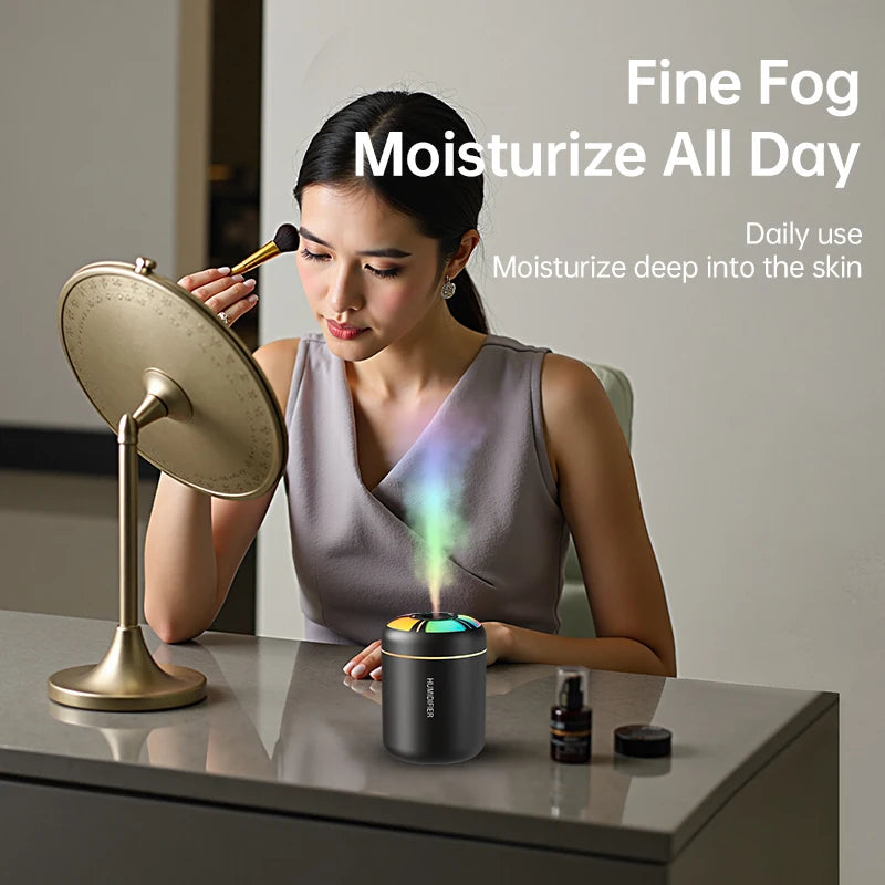 Aroma Diffuser & Humidifier — 180ML Colorful Mist Lamp