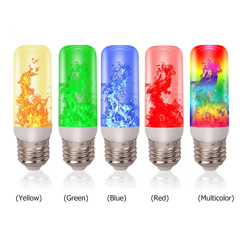 Color-Changing Flame Bulb — RGB Fire Effect