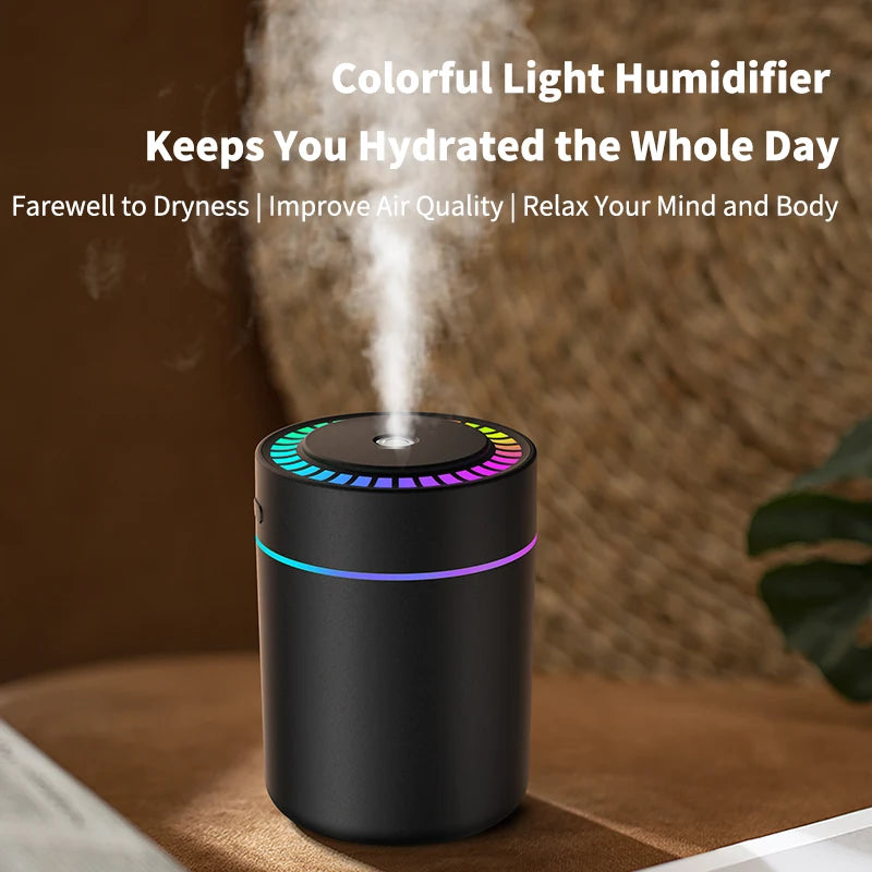 Aroma Diffuser & Humidifier — 180ML Colorful Mist Lamp