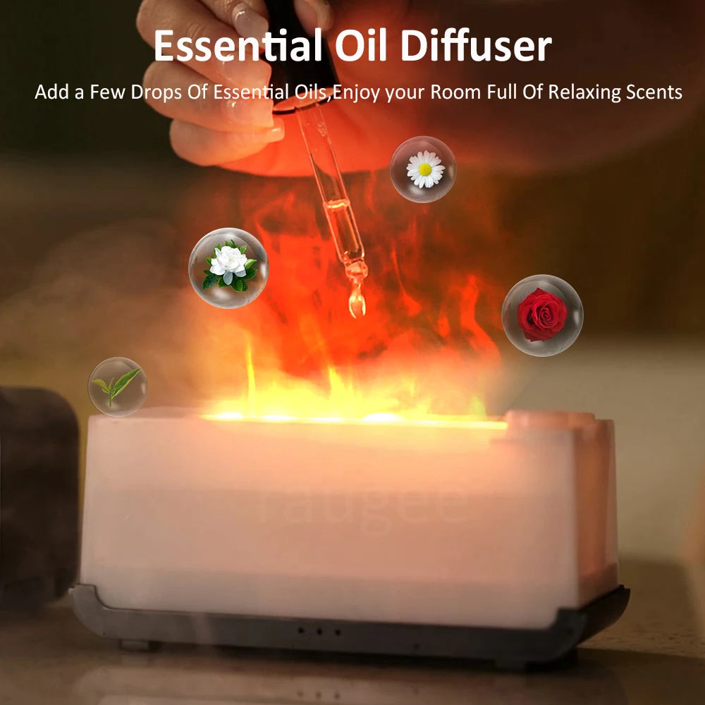 Flame Aroma Diffuser — 7-Color Fire Humidifier