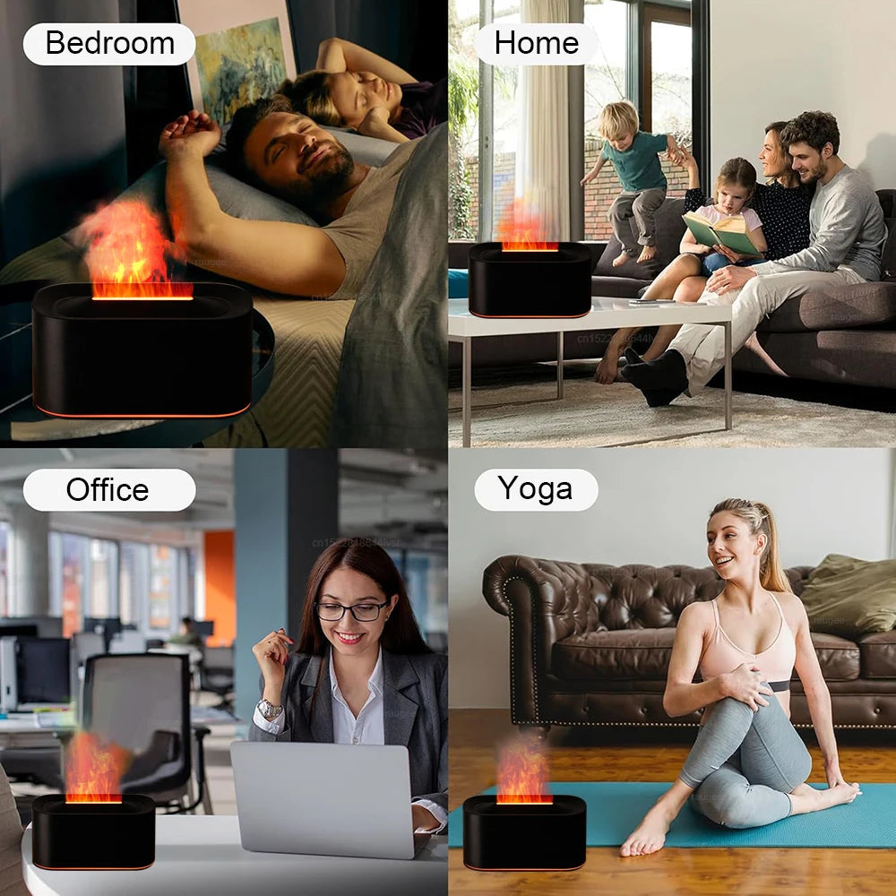 Flame Aroma Diffuser Lamp